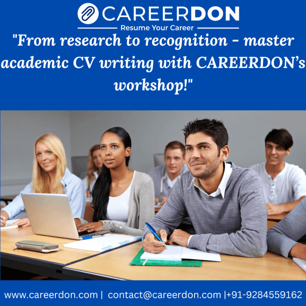 CV Writing Workshops for Students – Learn to Craft, Structure & Optimize Your CV for Academic & Career Success