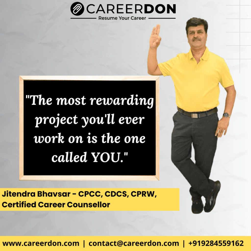 Certified Career Counselling Services – By Mr. Jitendra Bhavsar