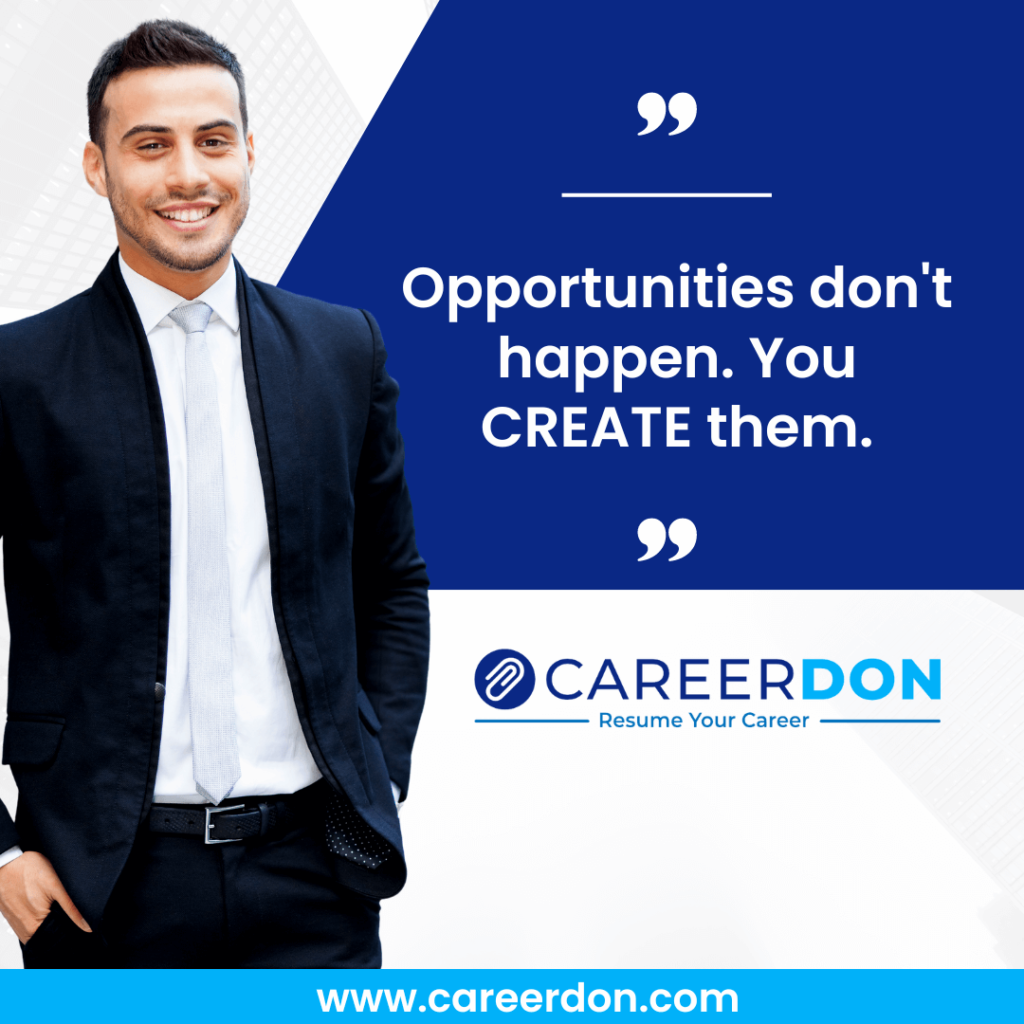 Create Your Own Opportunities with a Professionally Written Resume & Cover Letter – Stand Out in the Job Market