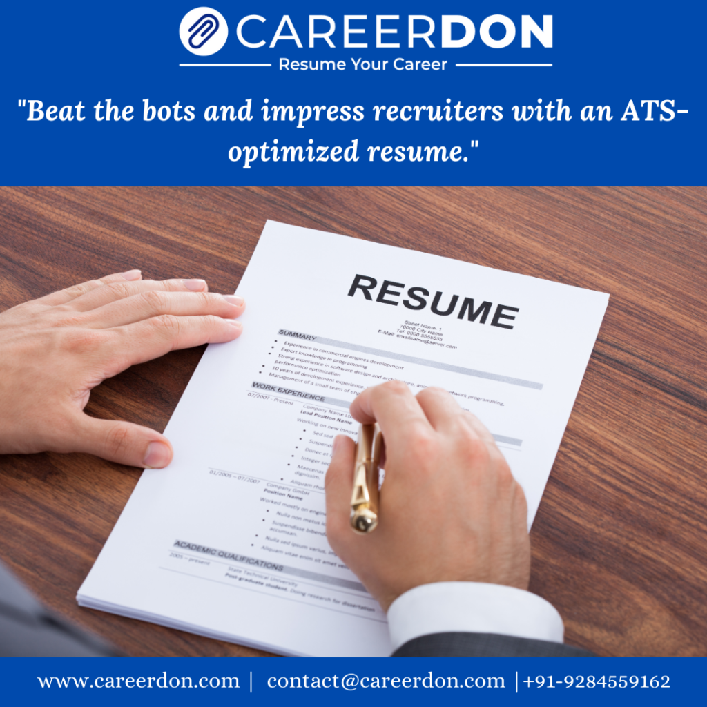 ATS-Friendly Resume Writing – Optimize Your Resume for Recruiters & Applicant Tracking Systems | CAREERDON