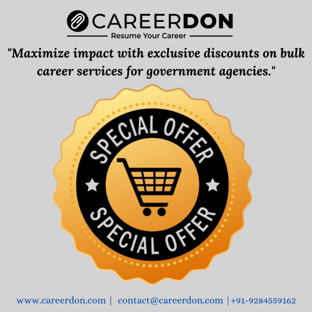 Government Bulk Resume Writing & Career Services – Special Pricing for Public Sector Hiring & Workforce Development | CAREERDON