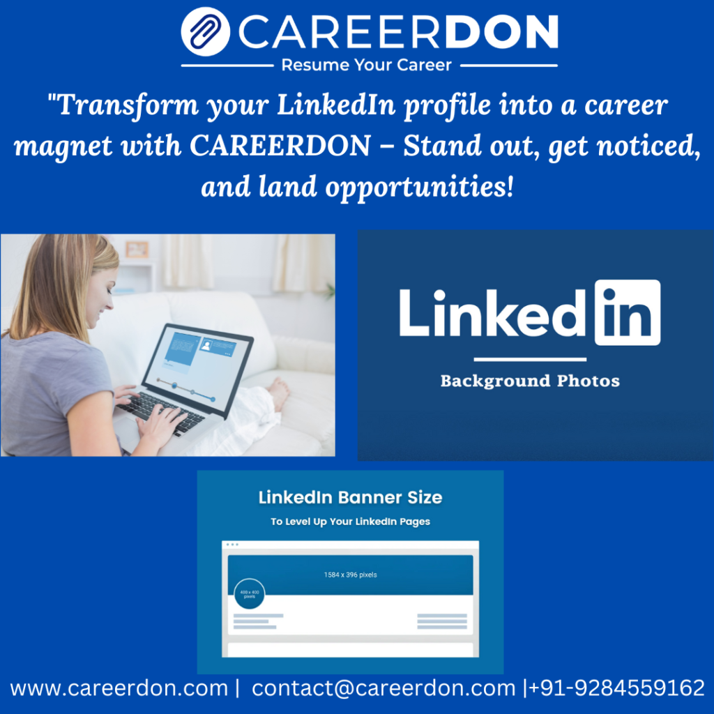 Keyword-Optimized LinkedIn Profile – Boost Search Visibility & Attract More Job Opportunities | CAREERDON