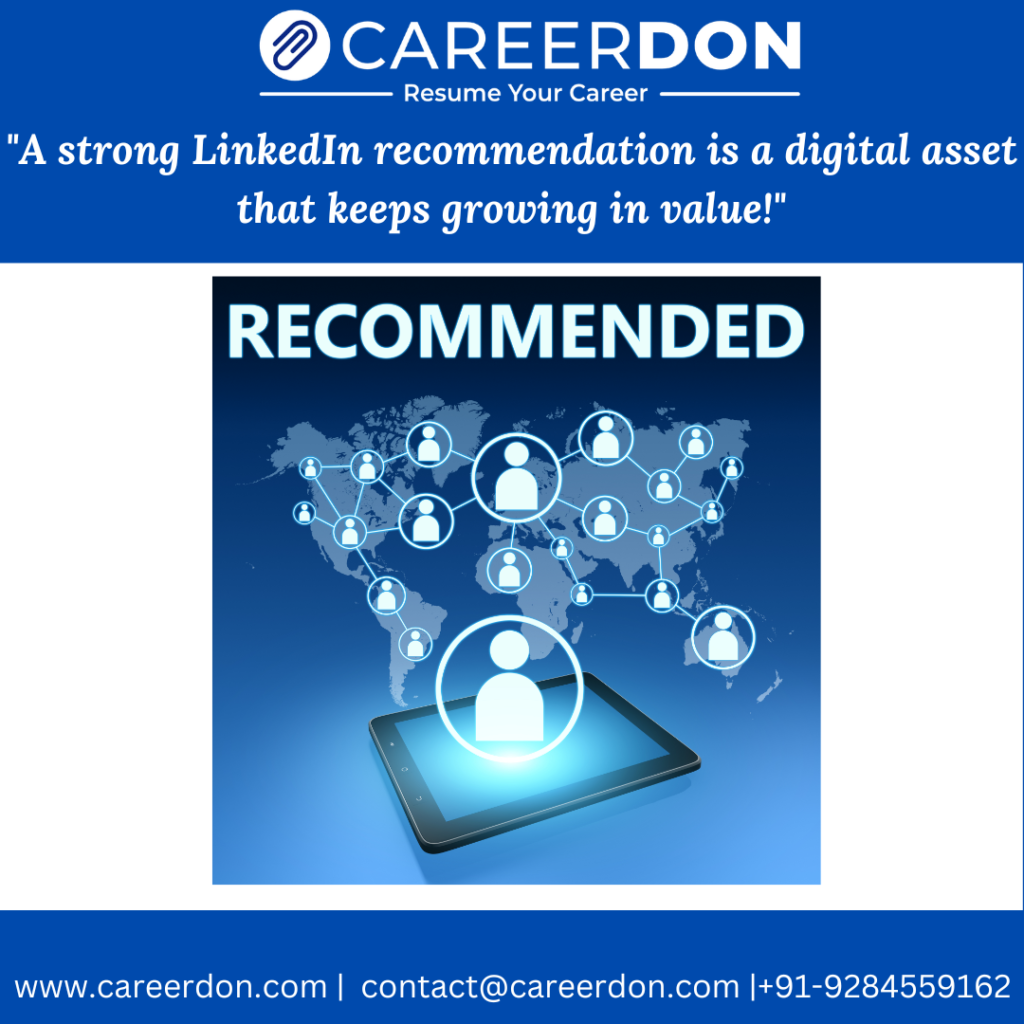 LinkedIn Recommendation Acquisition – Strengthen Your Professional Brand & Attract More Opportunities | CAREERDON