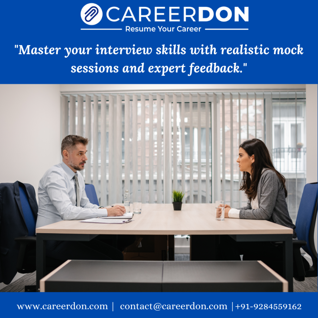 Mock Interview Coaching – Real-World Job Interview Practice & Expert Feedback | CAREERDON