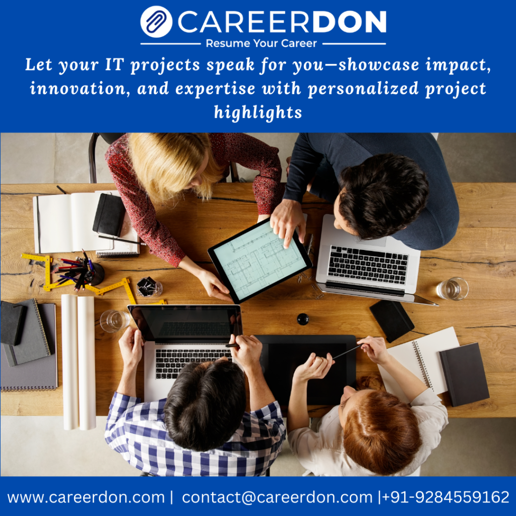 Personalized IT Project Highlights – Showcase Technical Expertise & Measurable Achievements